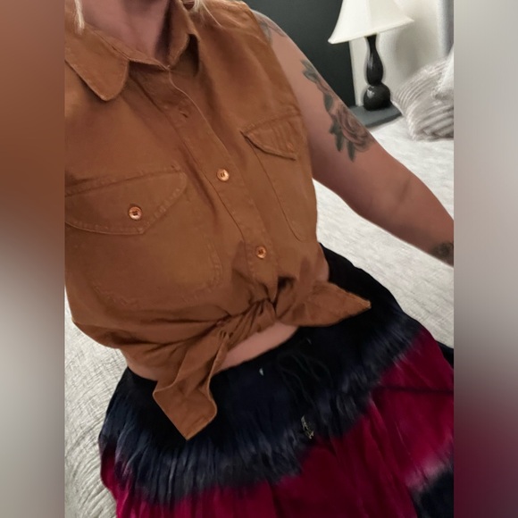 Vintage Y2K Coupe Collection Tie Dye Boho Witchy Whimsigoth Fairycore Skirt - Picture 3 of 9